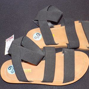 Woman's Black Sandals Size 6 1/2